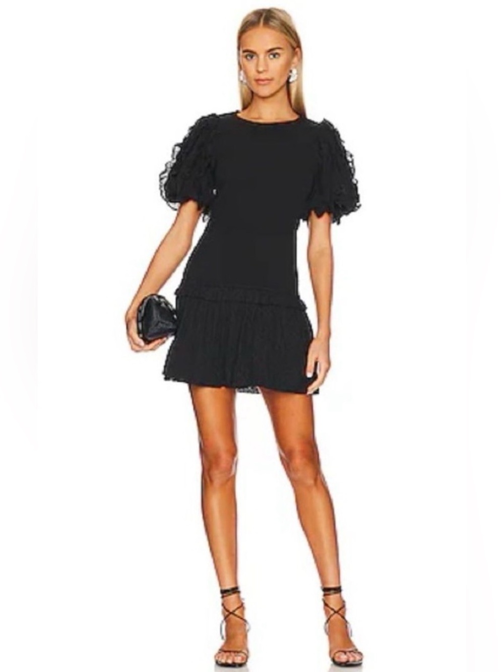 Cleobella Colette Mini Dress in Black - Size Small - NWT